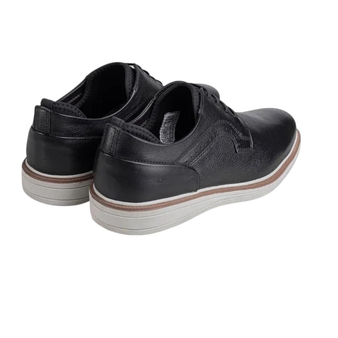 KIT SAPATO RAFARILLO MASCULINO MAIS CINTO MAIS MEIA MAIS CALCADEIRA CASUAL 99004-00P PRETO Preto 4