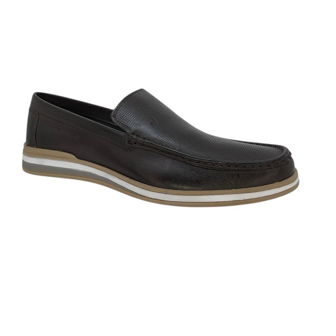 SAPATO RAFARILLO MASCULINO EM COURO CASUAL 2803-01-SF CAFE Café 2