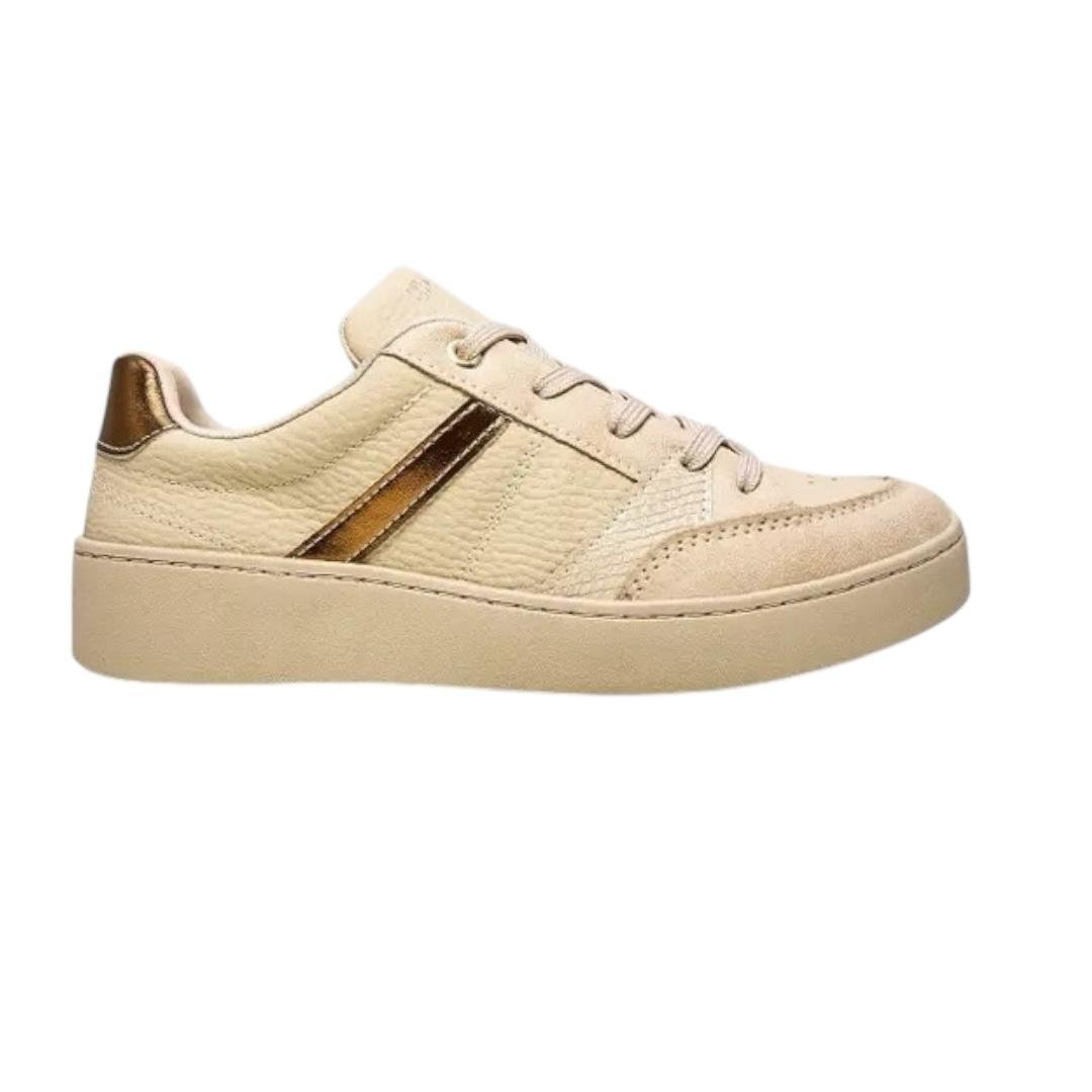 TENIS RAMARIM FEMININO FLATFORM CASUAL 24-76203 CREME