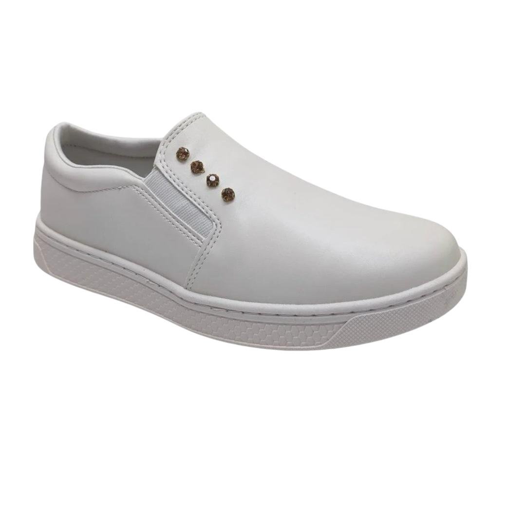 TENIS RAMARIM FEMININO SLIP ON CASUAL 24-87206 BRANCO Branco 2