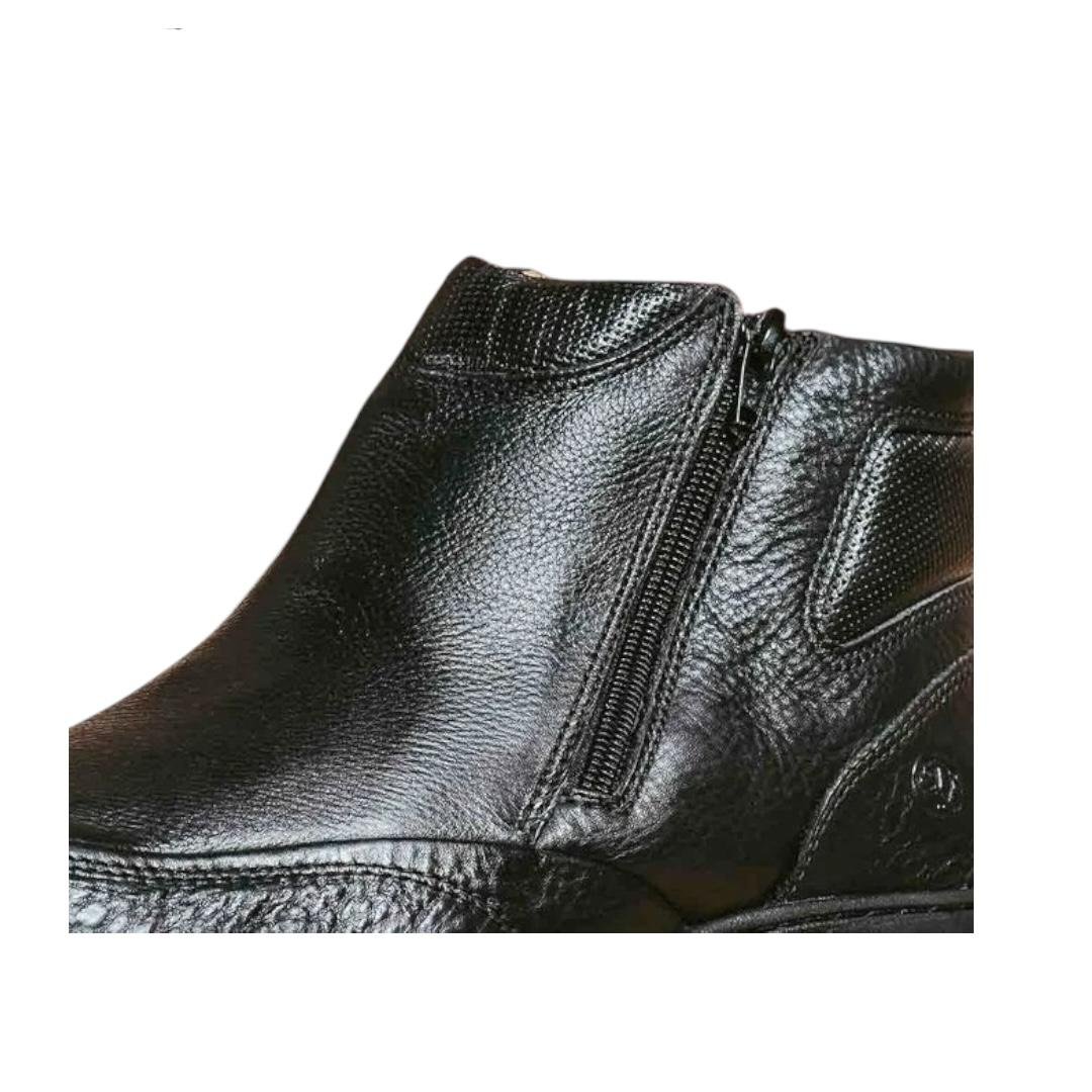 COTURNO ANATOMIC GEL MASCULINO EM COURO CASUAL 7887 PRETO Preto 4