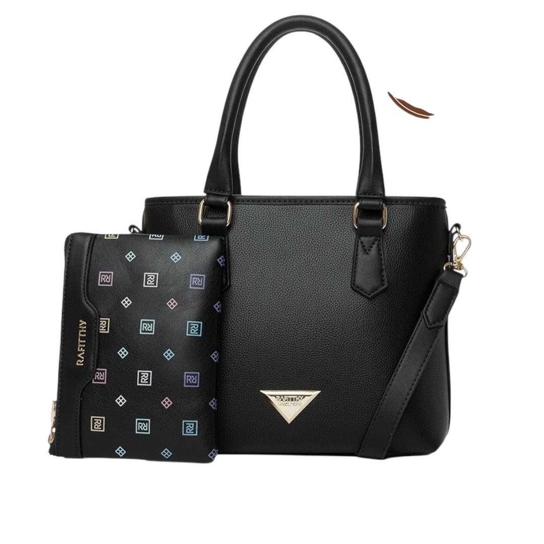 BOLSA RAFITTHY FEMININA CASUAL 28.16108A PRETO Preto 2