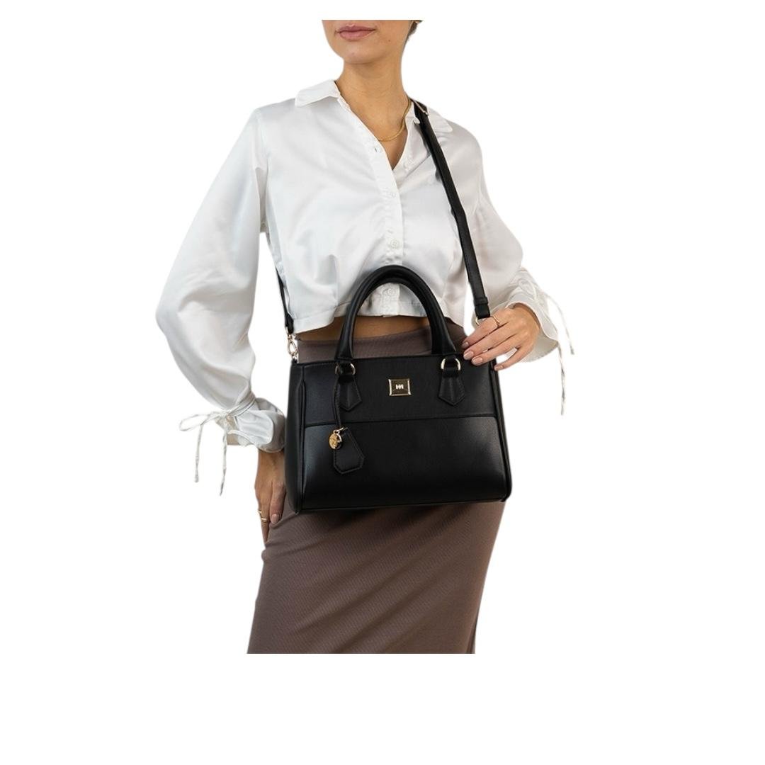 BOLSA RAFITTHY FEMININA CASUAL 28.16125A PRETO Preto 4