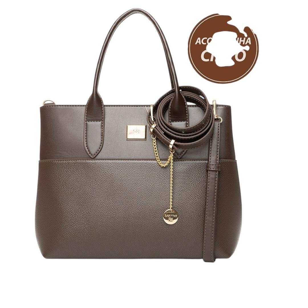 BOLSA RAFITTHY FEMININA CASUAL 28.16136A MARROM Marrom 2