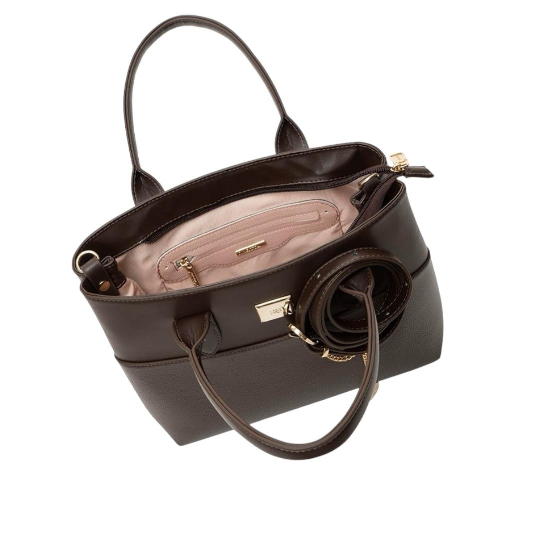 BOLSA RAFITTHY FEMININA CASUAL 28.16136A MARROM Marrom 4