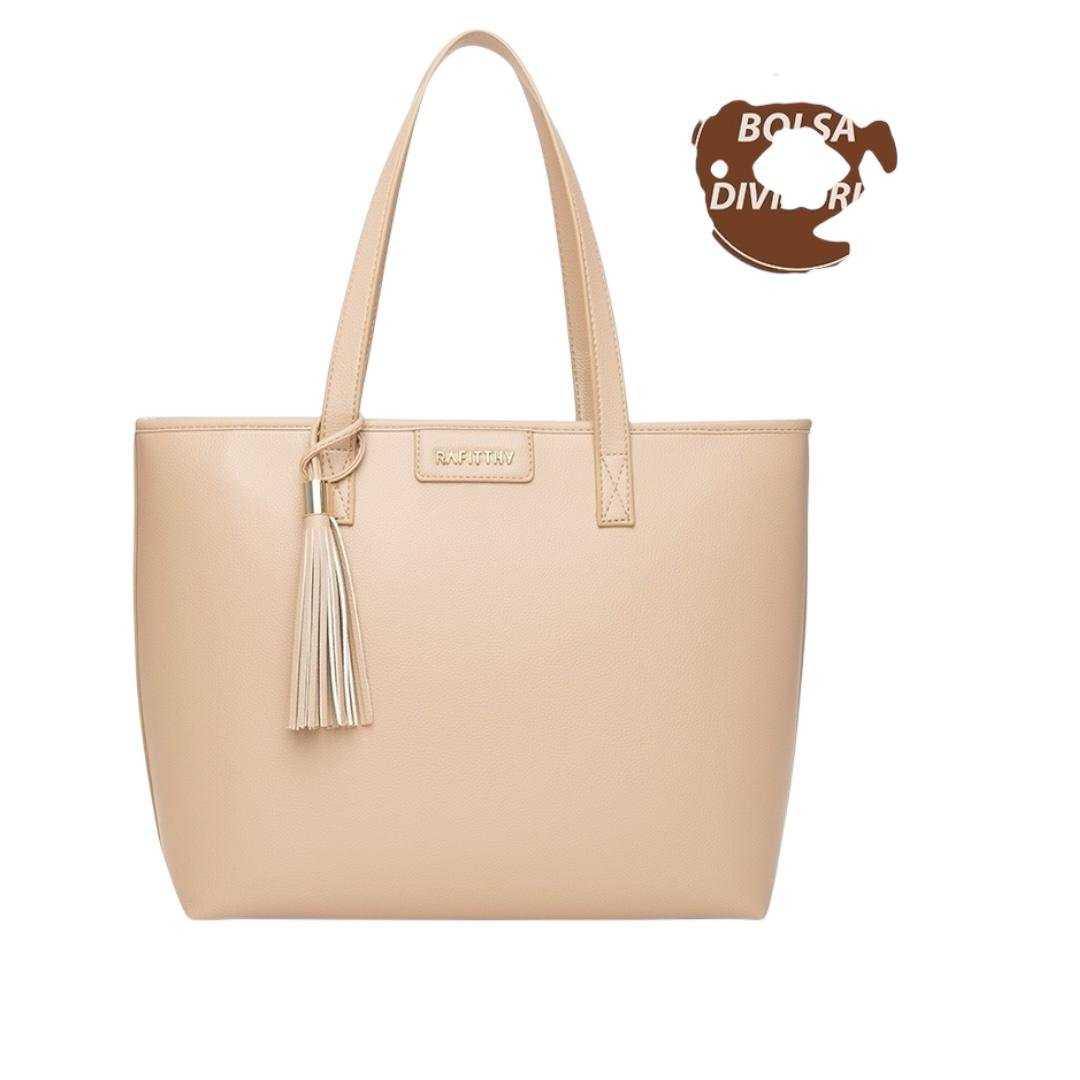 BOLSA RAFITTHY FEMININA CASUAL 28.25222A NUDE Bege 2
