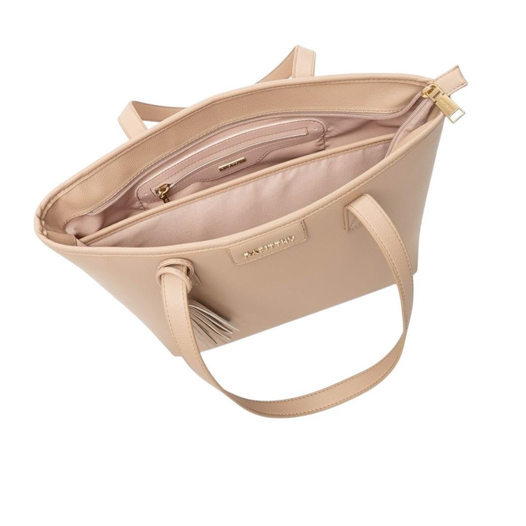 BOLSA RAFITTHY FEMININA CASUAL 28.25222A NUDE Bege 4