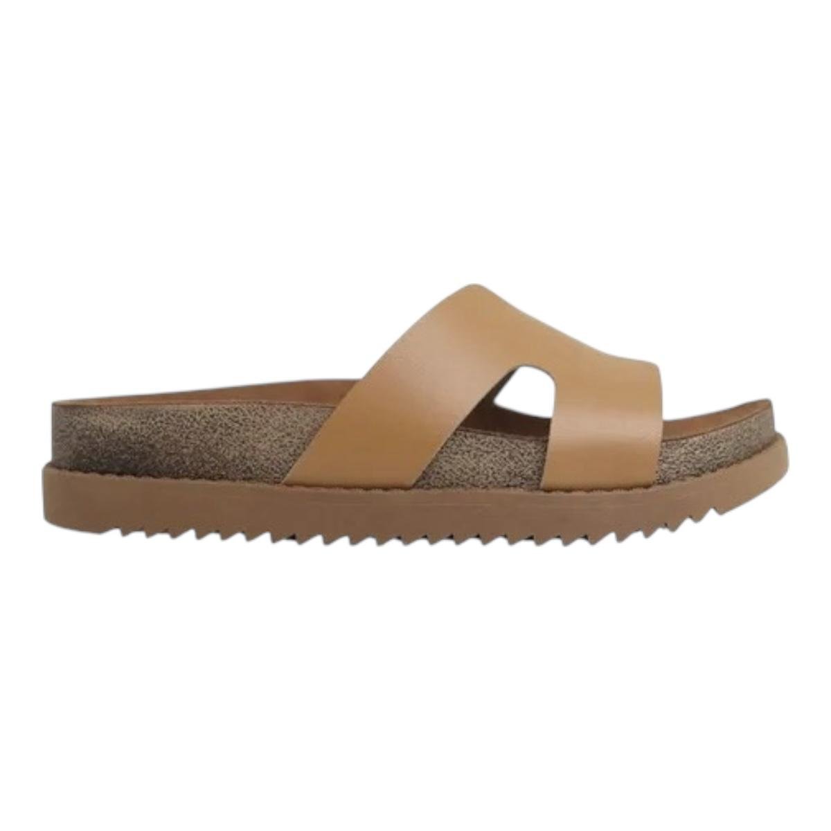 TAMANCO MOLECA FEMININO FLATFORM CASUAL 5500.100 CARAMELO