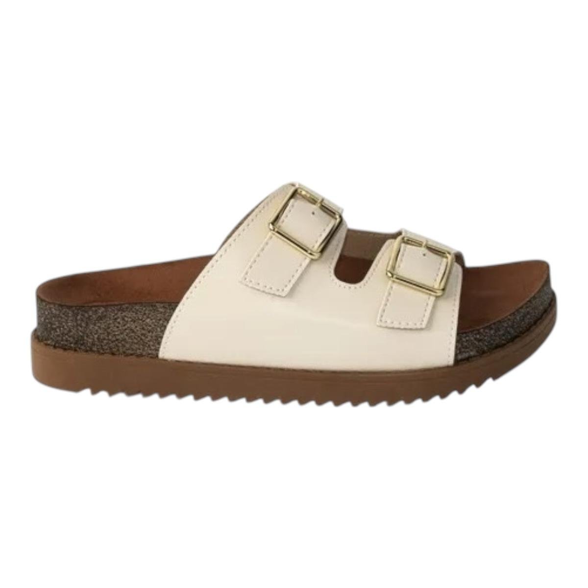 TAMANCO MOLECA FEMININO FLATFORM CASUAL 5500.105 OFF WHITE