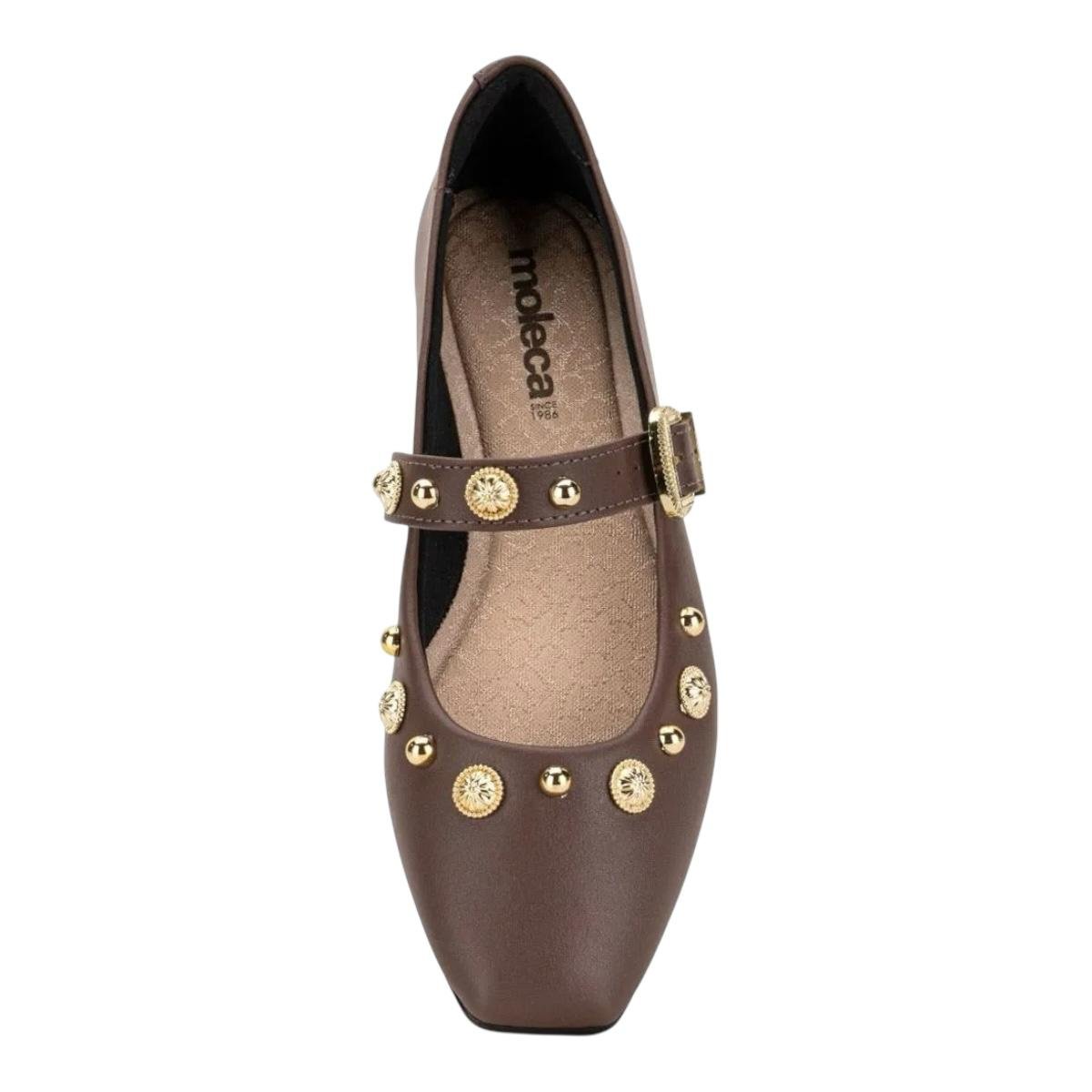SAPATILHA MOLECA FEMININA FLAT CASUAL 5824.104 MARROM Marrom 3