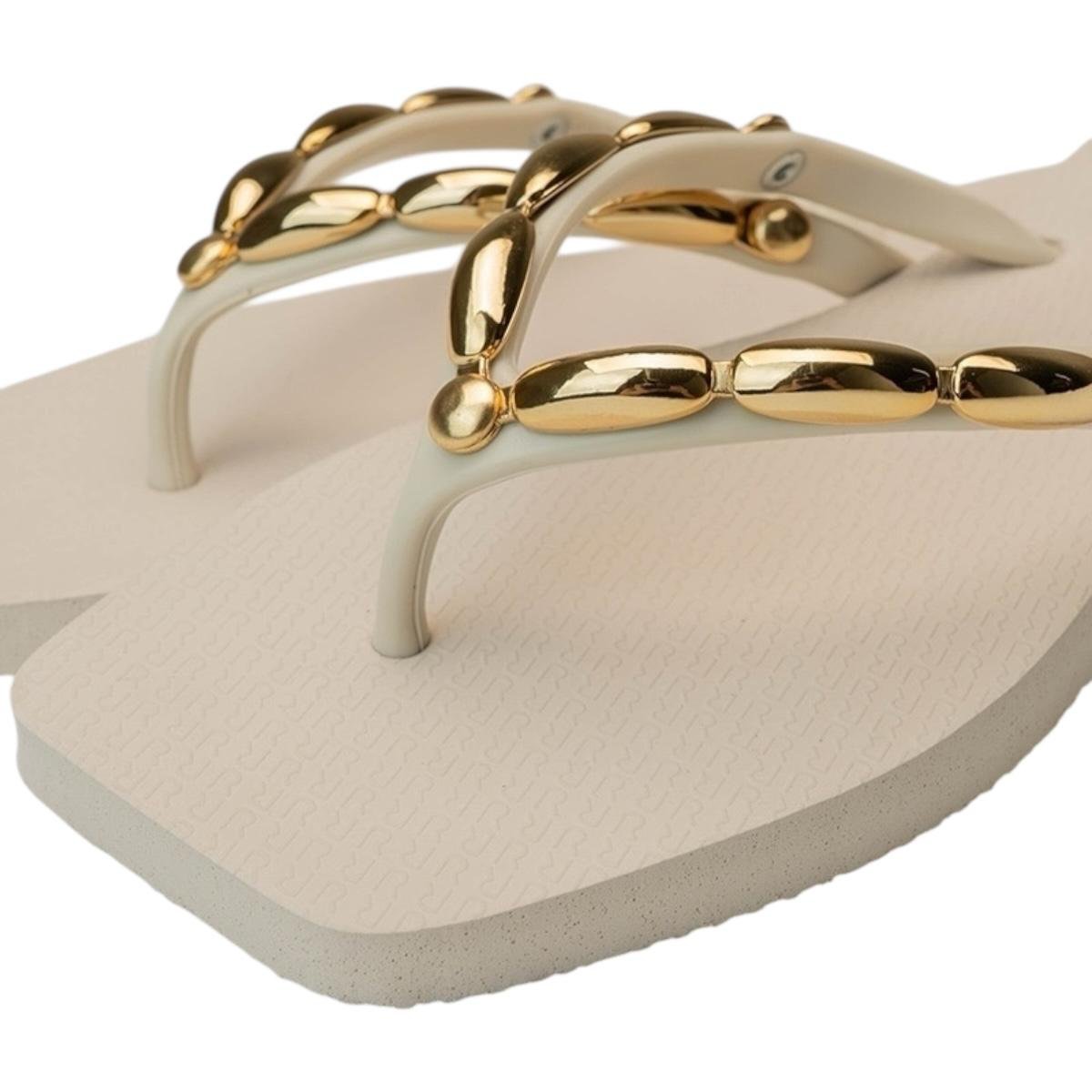 CHINELO RAFITTHY FEMININO VINTAGE CHIC CASUAL 24925140 OFF WHITE Off White 3