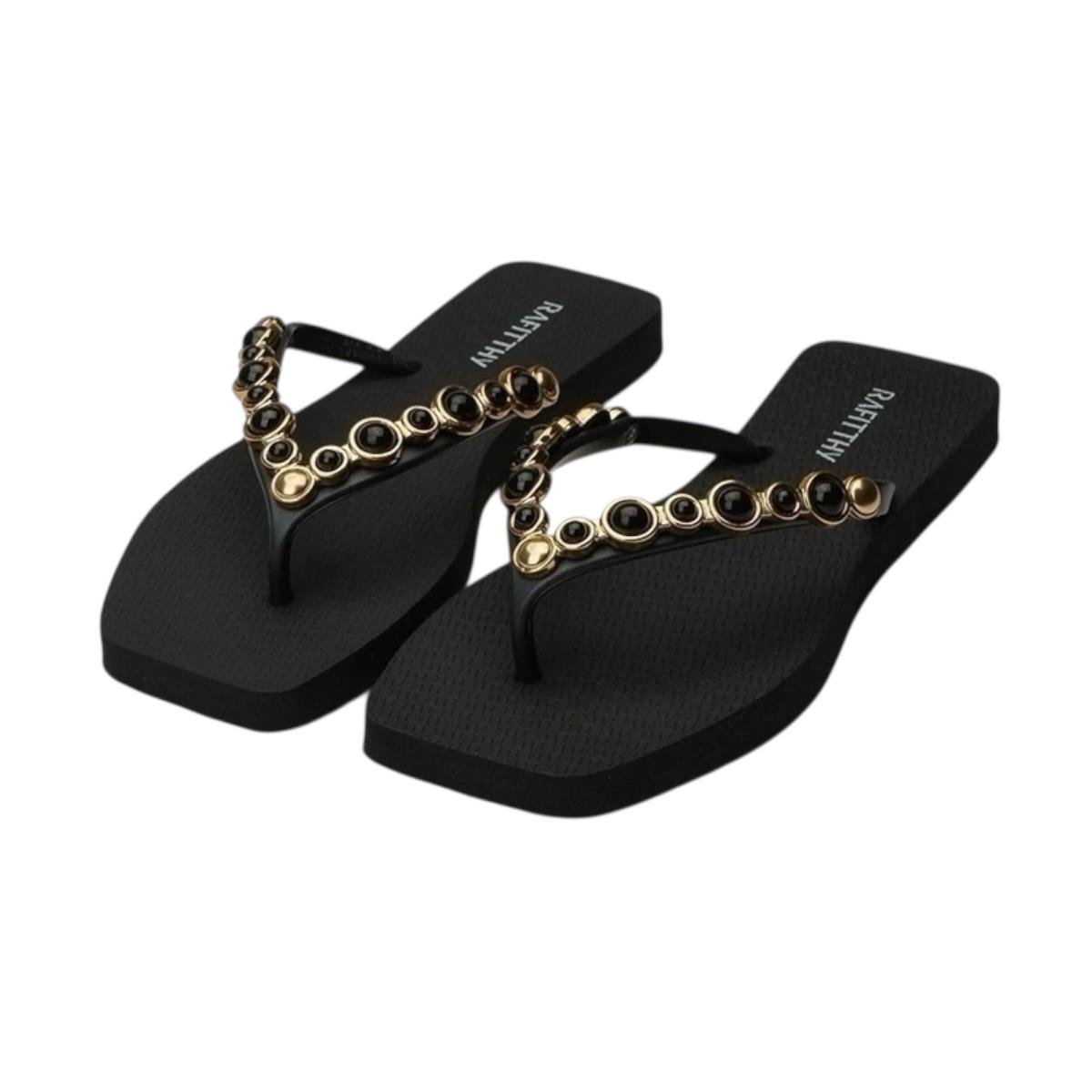 CHINELO RAFITTHY FEMININO PEARL SEASON CASUAL 249.25133 PRETO Preto 2