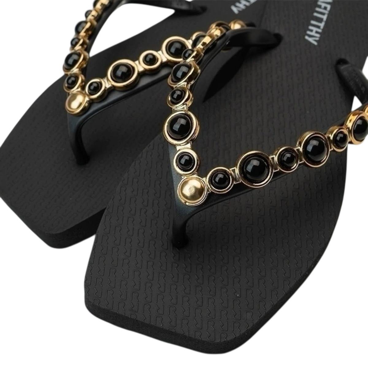 CHINELO RAFITTHY FEMININO PEARL SEASON CASUAL 249.25133 PRETO Preto 3