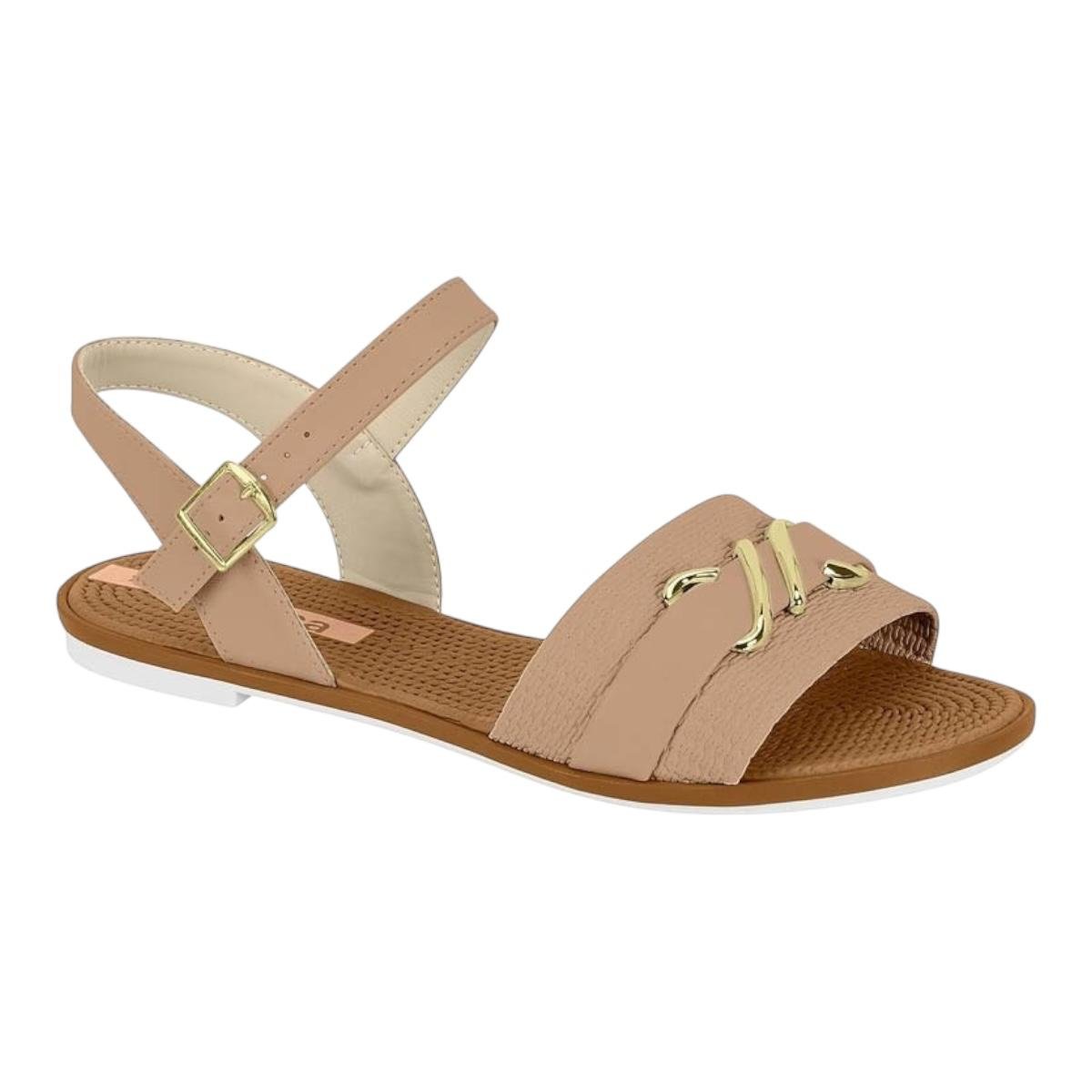 SANDALIA MOLECA FEMININA RASTEIRA CASUAL 5297.473 NUDE Nude 2
