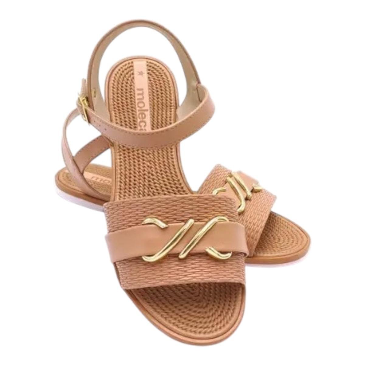 SANDALIA MOLECA FEMININA RASTEIRA CASUAL 5297.473 NUDE Nude 3