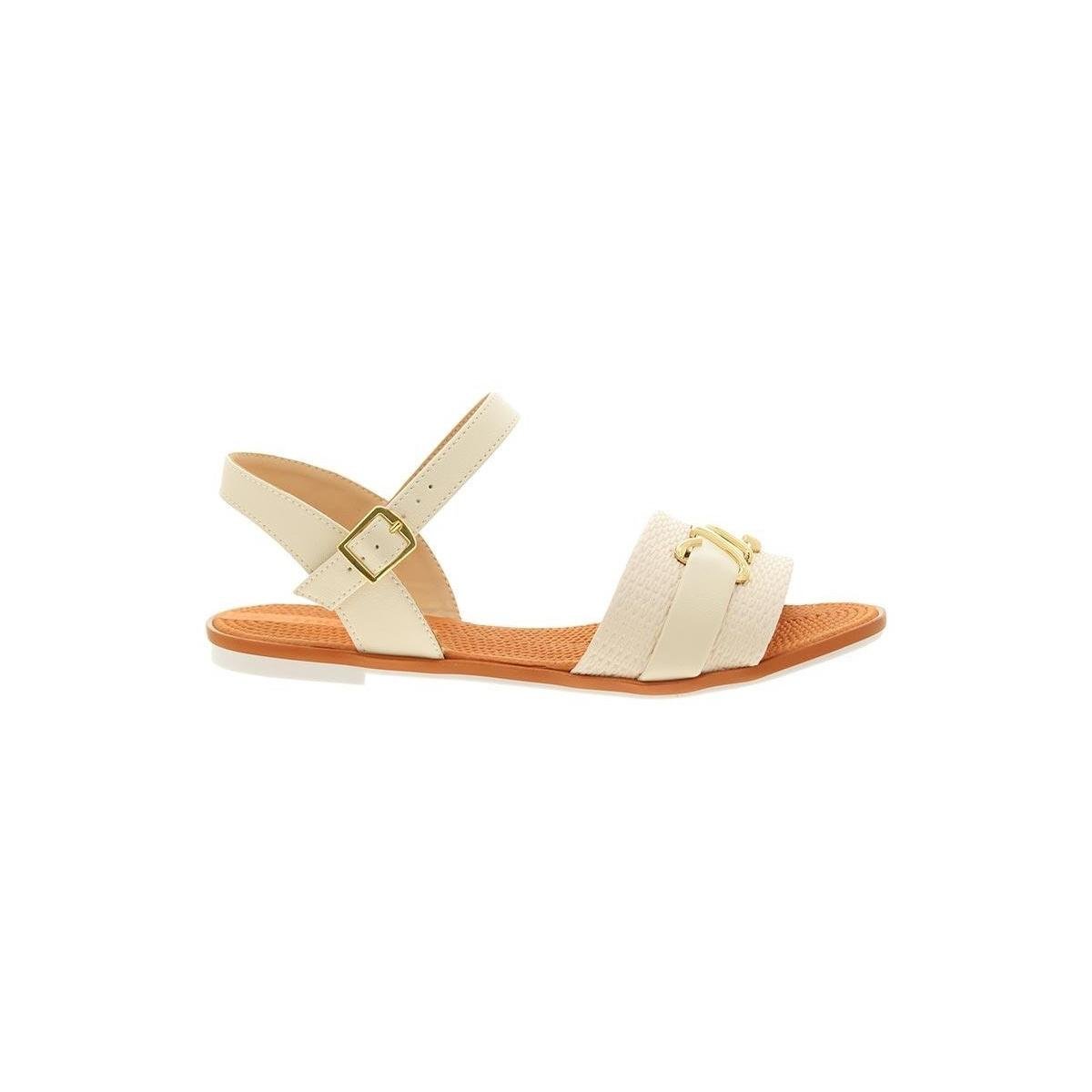 SANDALIA MOLECA FEMININA RASTEIRA CASUAL 5297.473 OFF WHITE
