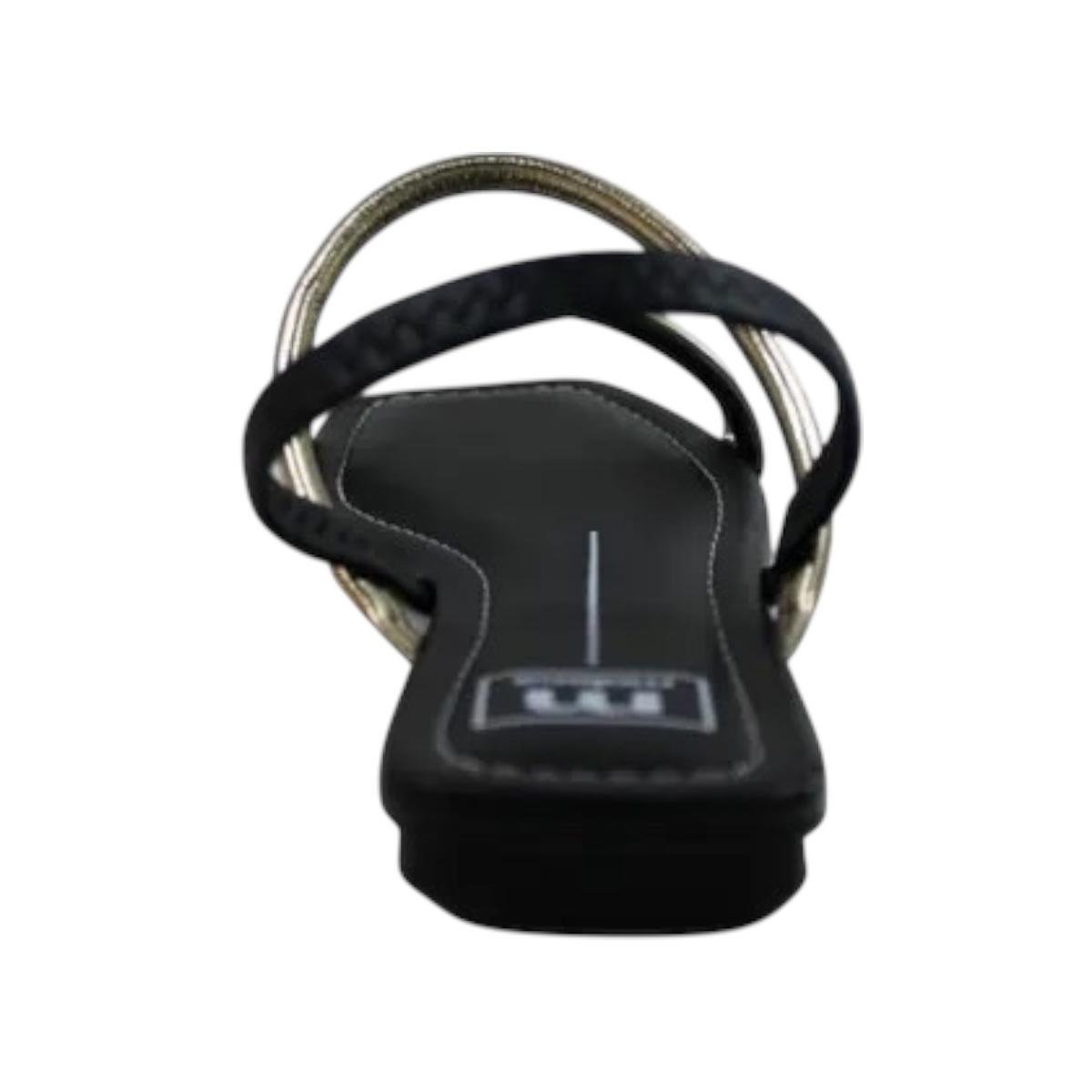 SANDALIA MOLECA FEMININA RASTEIRA CASUAL 5462.111 DOURADO Dourado/Preto 4