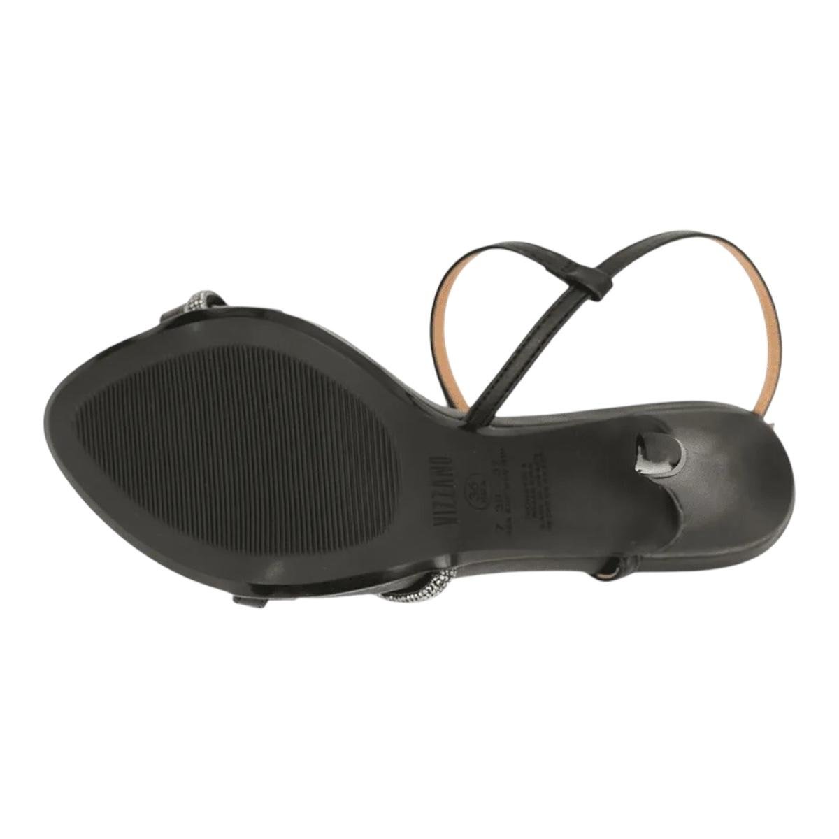 SANDALIA VIZZANO FEMININA SALTO ALTO CASUAL 6249.1012 PRETO Preto 4