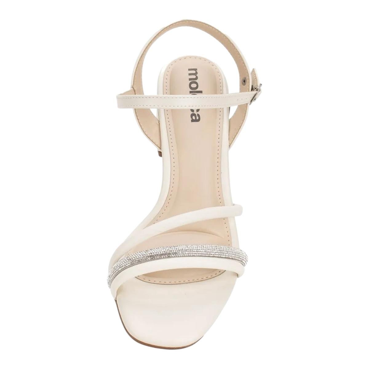 SANDALIA MOLECA FEMININA SALTO BLOCO CASUAL 5496.113 OFF WHITE Off White 3