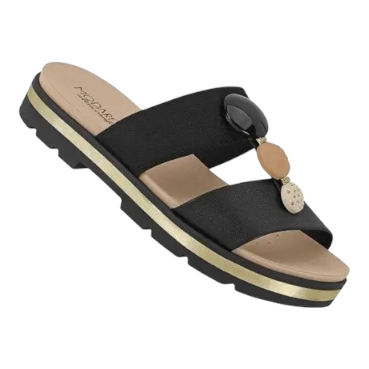 TAMANCO MODARE FEMININO FLATFORM CASUAL 7132.138 PRETO Preto 2