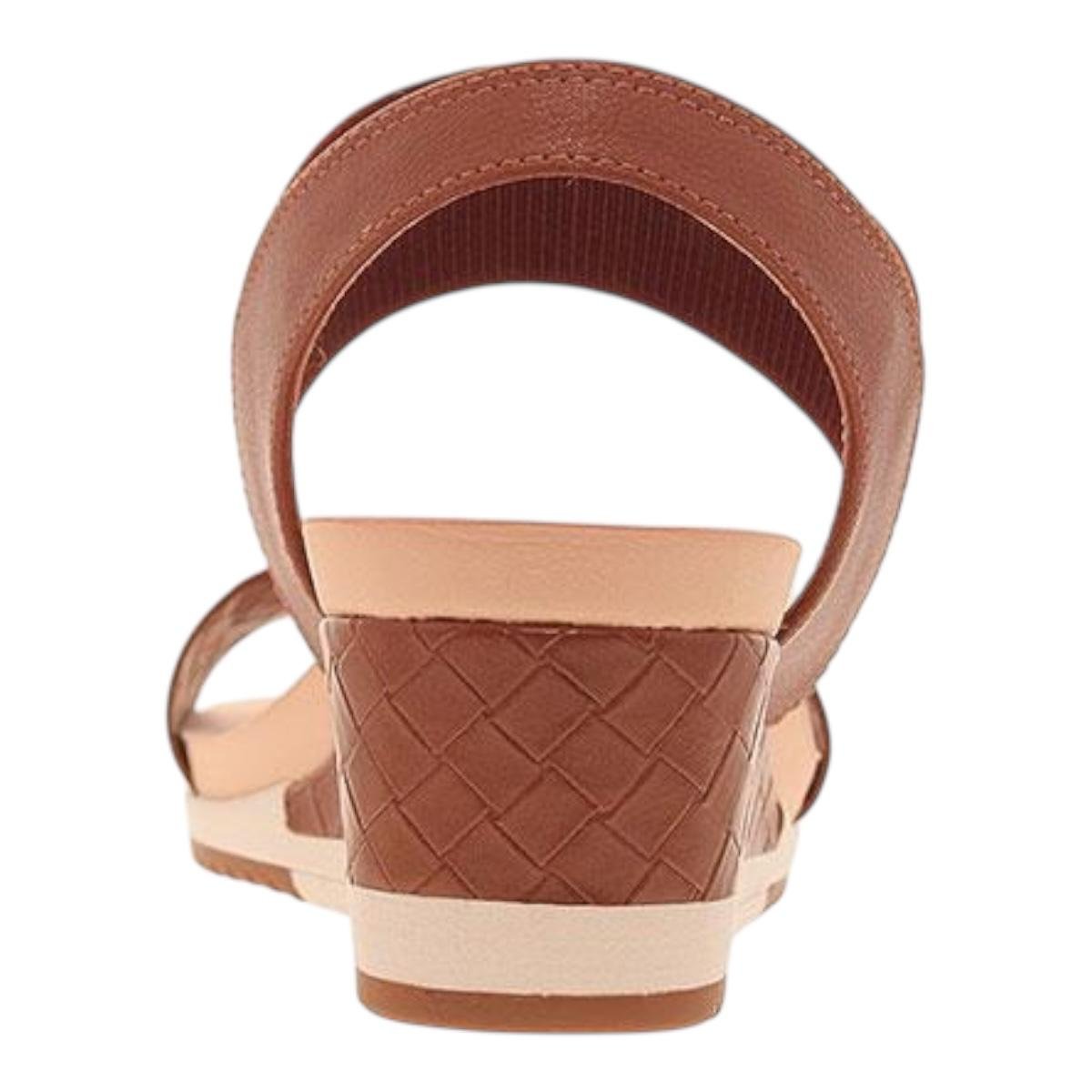 SANDALIA MODARE FEMININA FLATFORM CASUAL 7123.107 MARROM Marrom 5