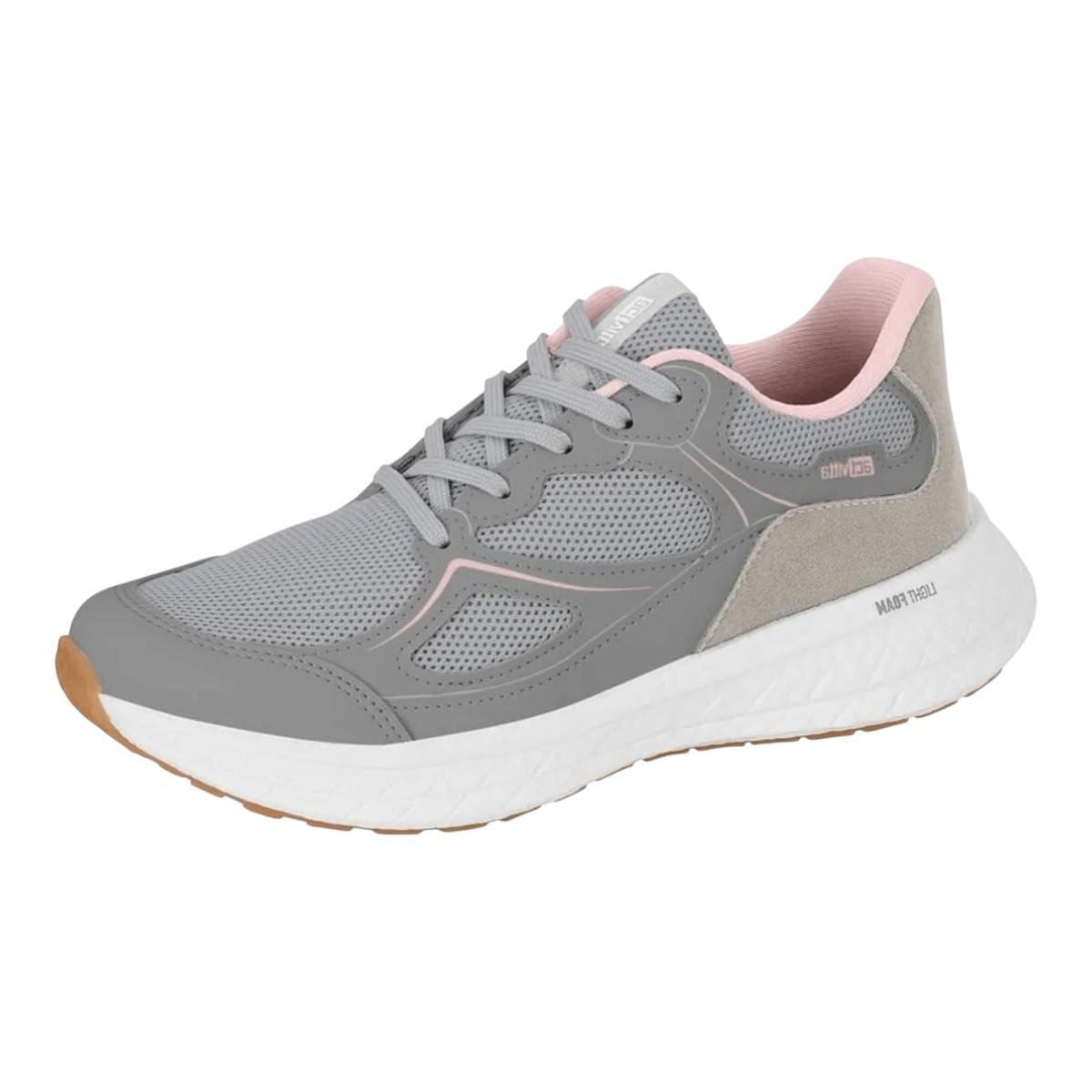 TENIS ACTVITTA FEMININO RUNNING CONFORTO 4841.113 CINZA Cinza 3
