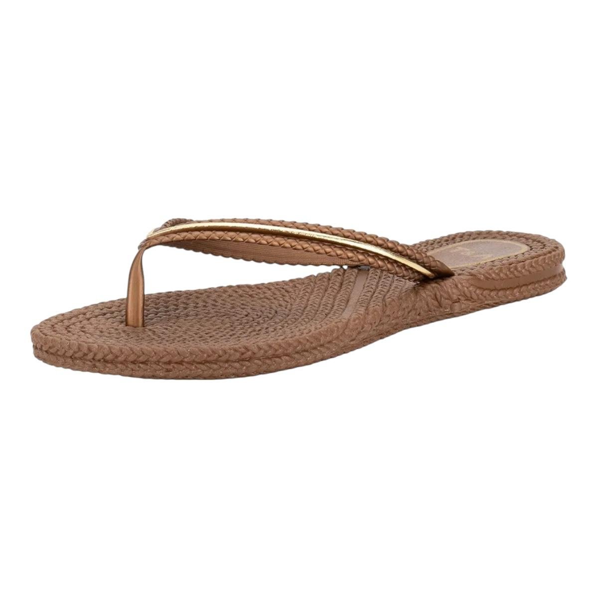 CHINELO TERRA & AGUA FEMININO RASTEIRO CASUAL 240713 MARROM Marrom 2