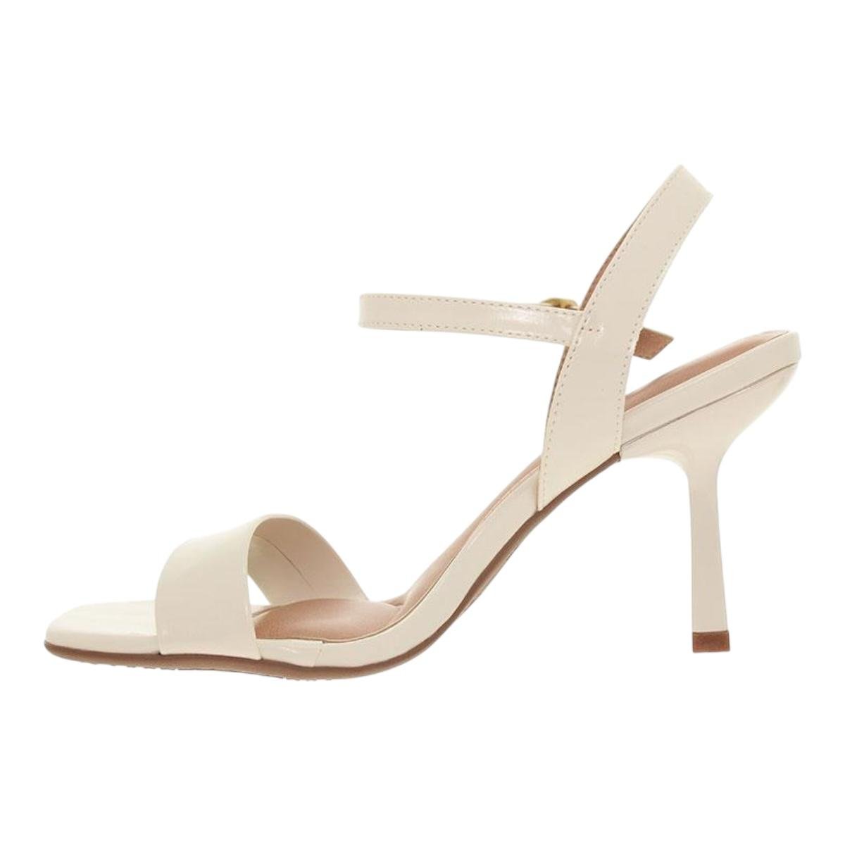 SANDALIA BEIRA RIO FEMININA SALTO MEDIO CASUAL 8490.315 OFF WHITE