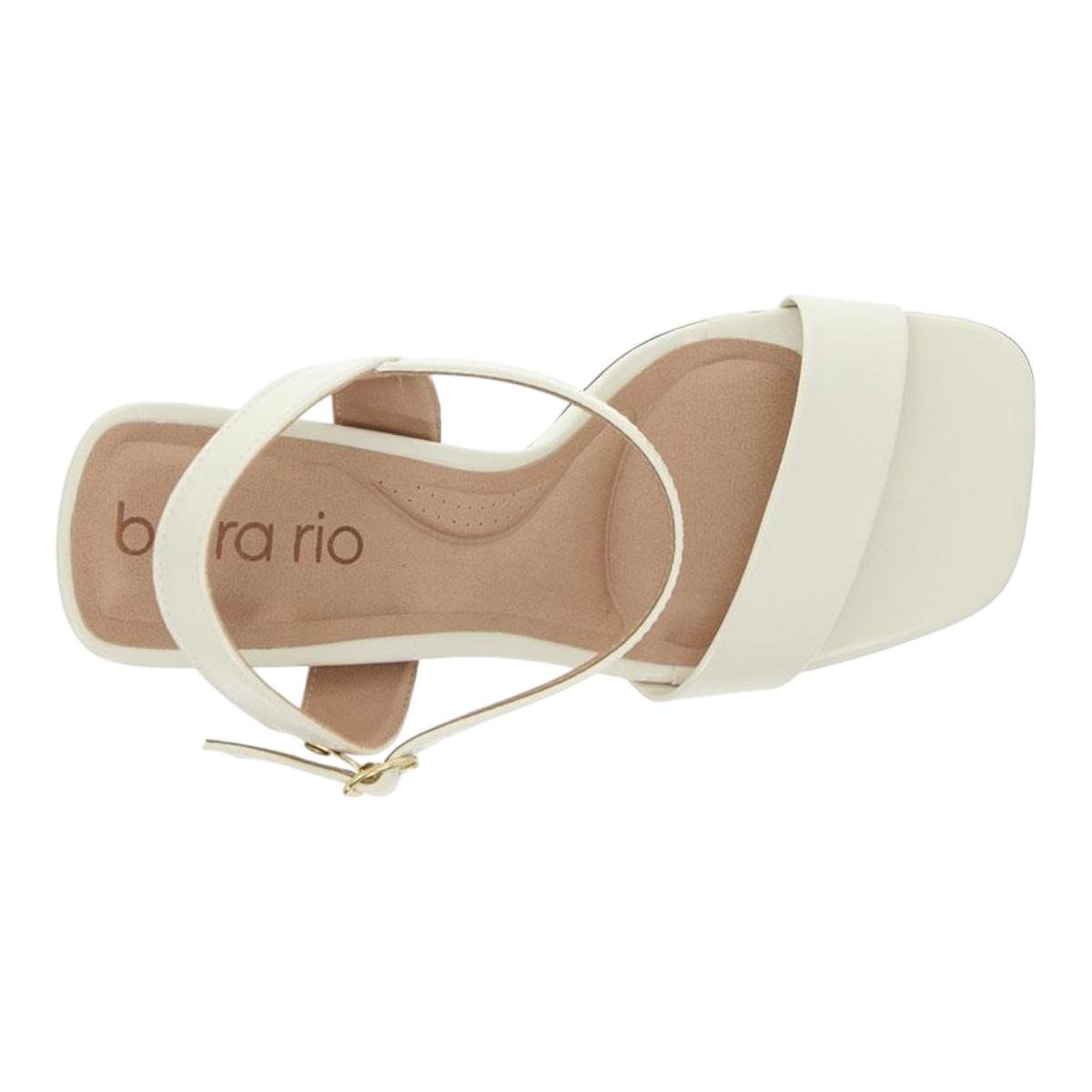 SANDALIA BEIRA RIO FEMININA SALTO MEDIO CASUAL 8490.315 OFF WHITE Off White 2