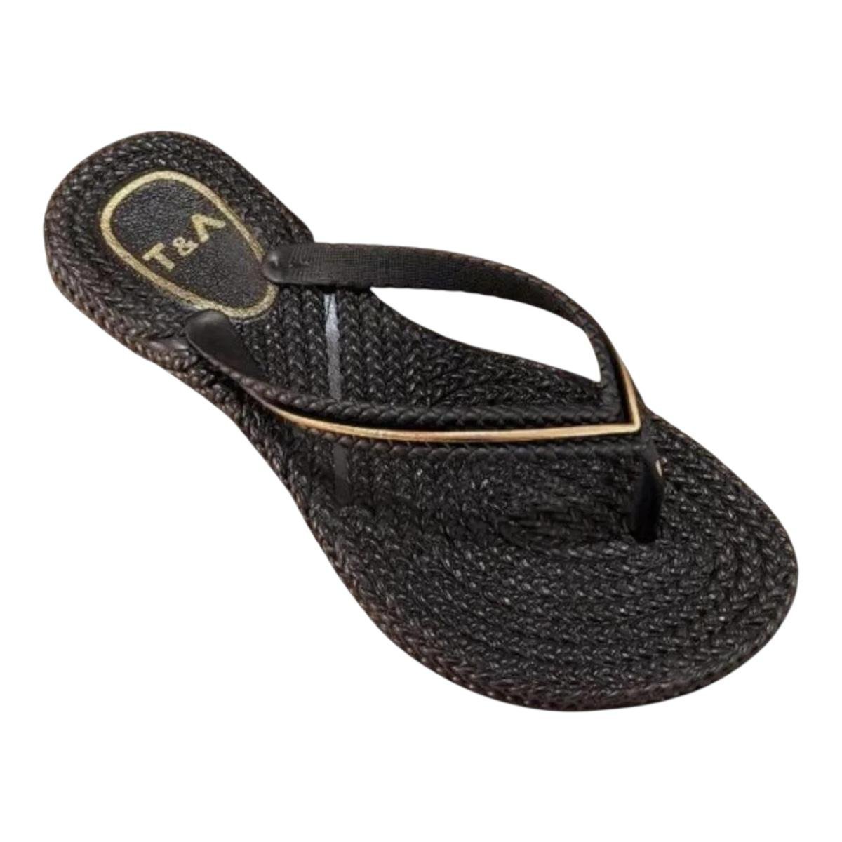 CHINELO TERRA & AGUA FEMININO RASTEIRO CASUAL 240713 PRETO Preto 2