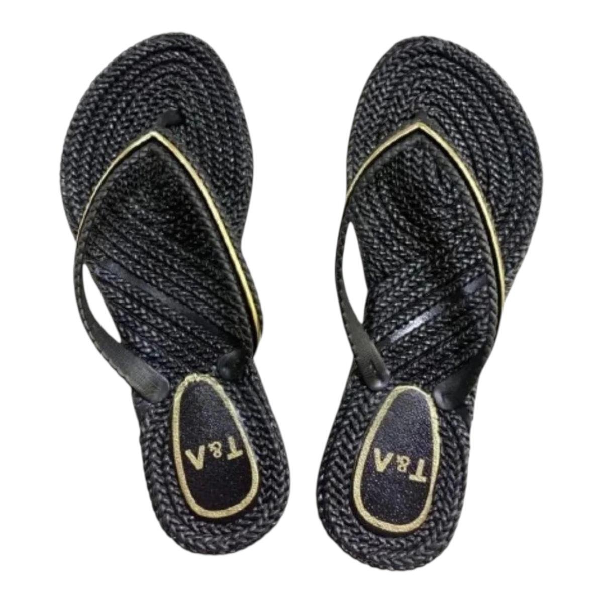 CHINELO TERRA & AGUA FEMININO RASTEIRO CASUAL 240713 PRETO Preto 3