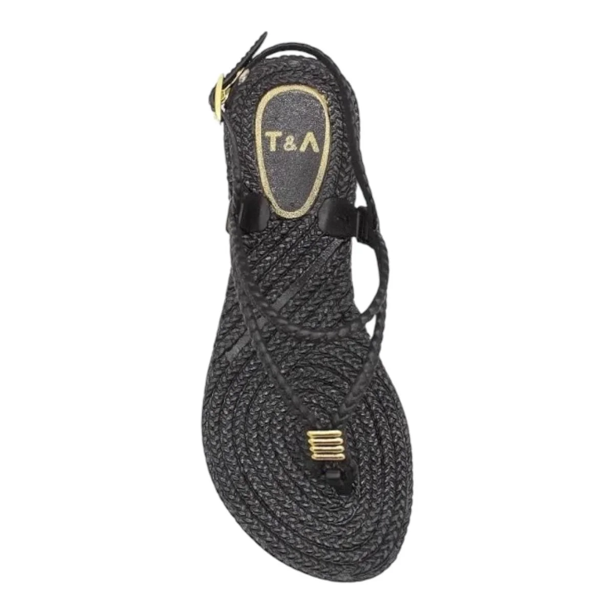 SANDALIA TERRA &amp; AGUA FEMININA RASTEIRA CASUAL 240712 PRETO Preto 2