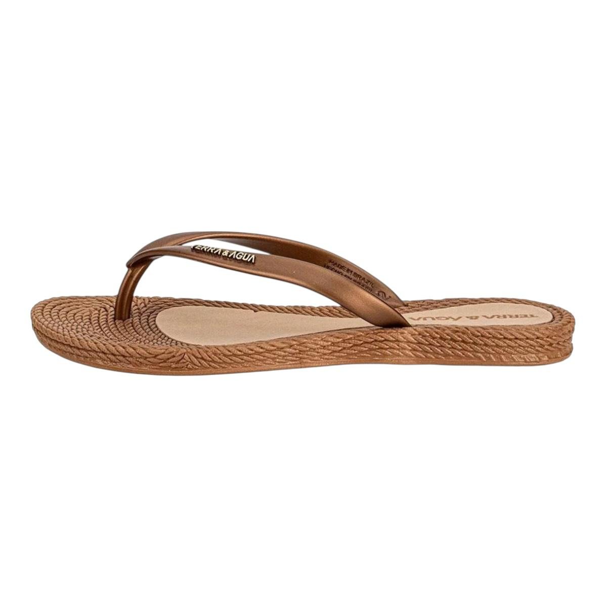 CHINELO TERRA & AGUA FEMININO RASTEIRO CASUAL 260902 CARAMELO Marrom 4
