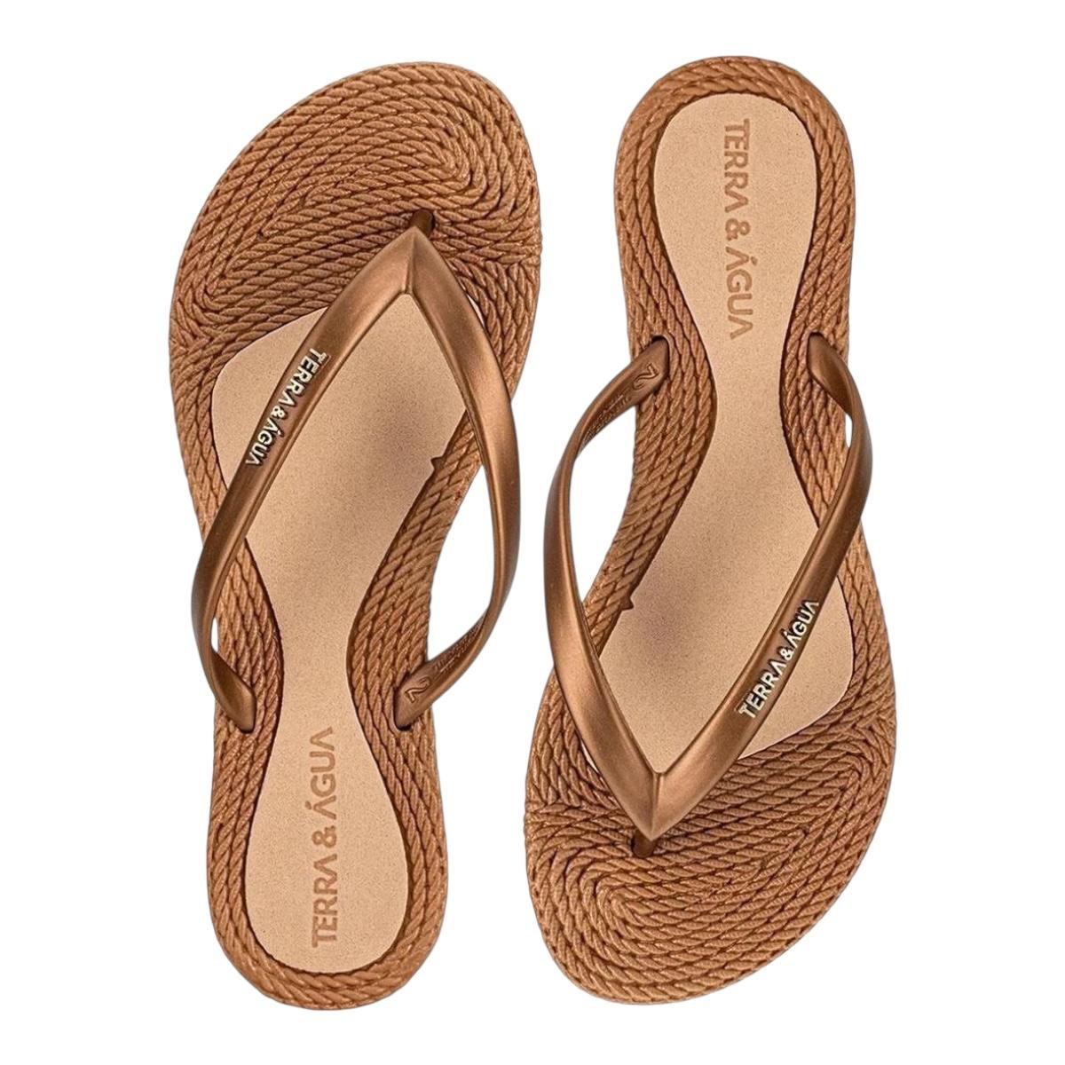CHINELO TERRA & AGUA FEMININO RASTEIRO CASUAL 260902 CARAMELO