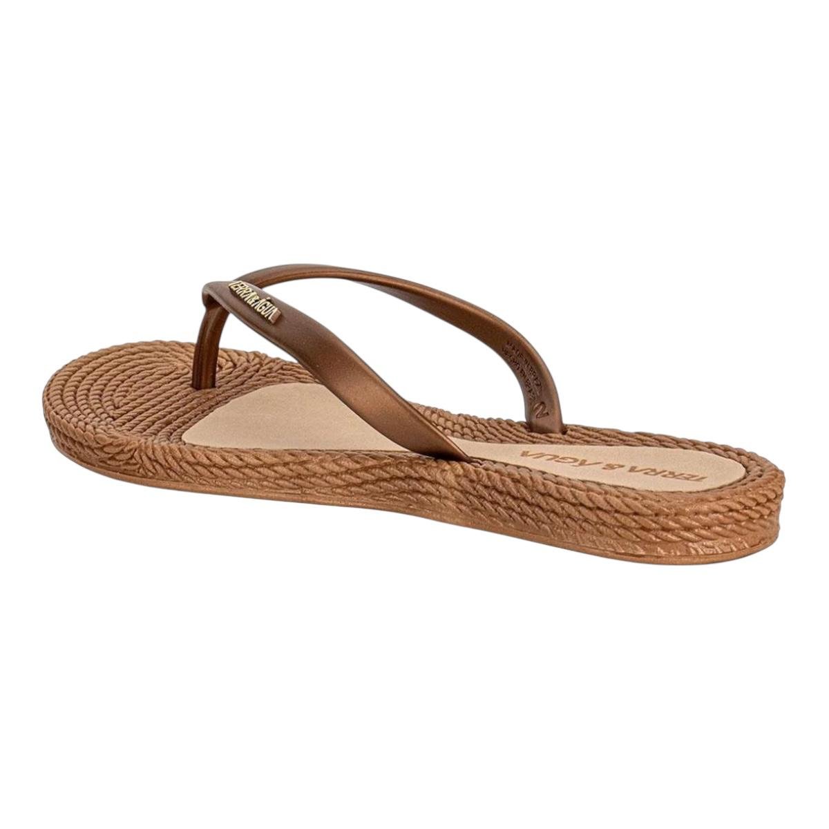 CHINELO TERRA & AGUA FEMININO RASTEIRO CASUAL 260902 CARAMELO Marrom 3