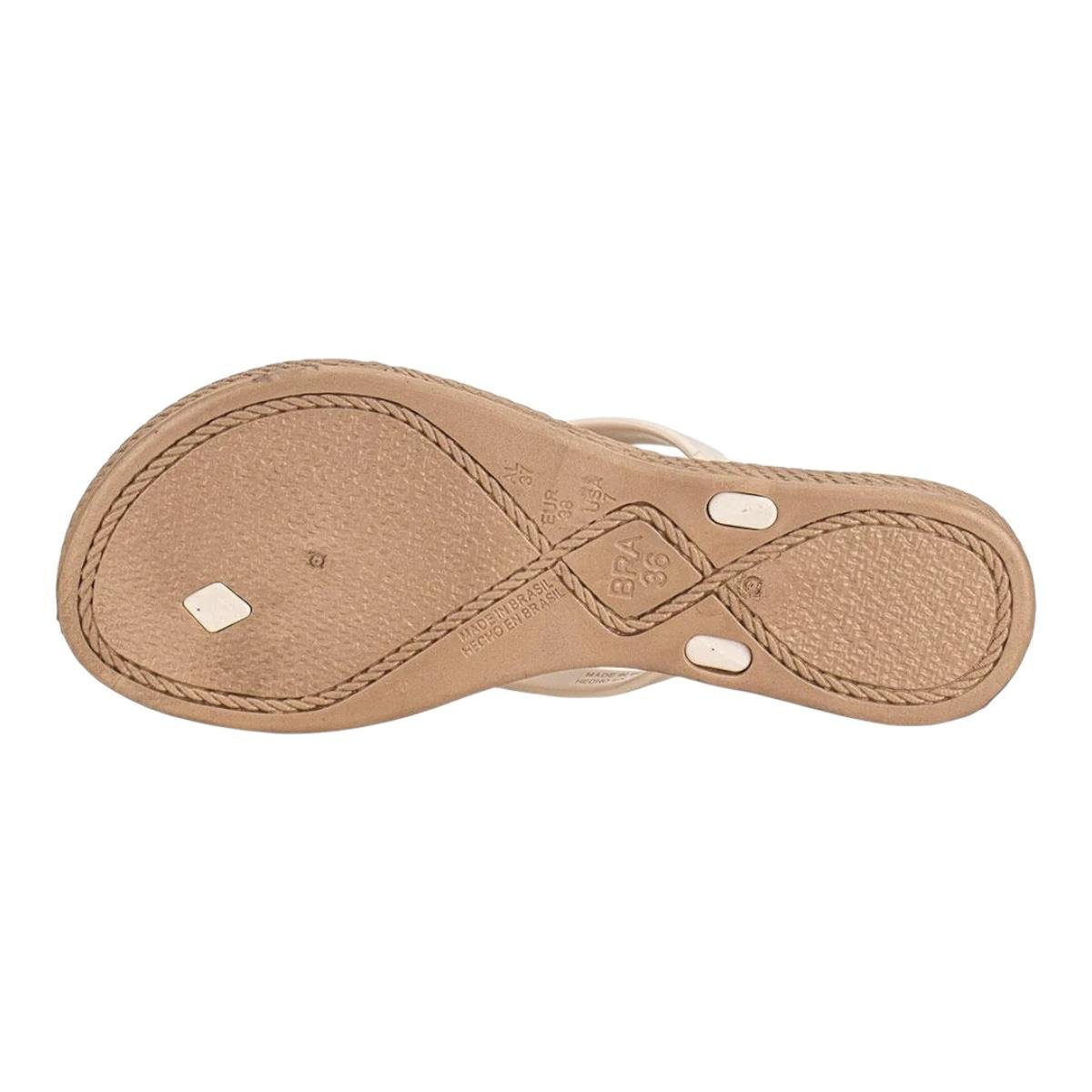 CHINELO TERRA &amp; AGUA FEMININO RASTEIRO CASUAL 260902 CREME Bege 4