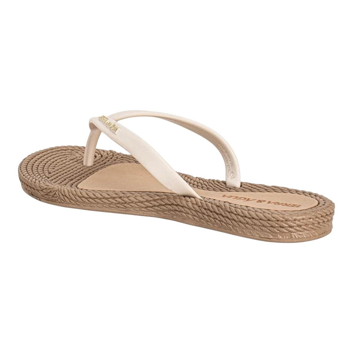 CHINELO TERRA &amp; AGUA FEMININO RASTEIRO CASUAL 260902 CREME Bege 5