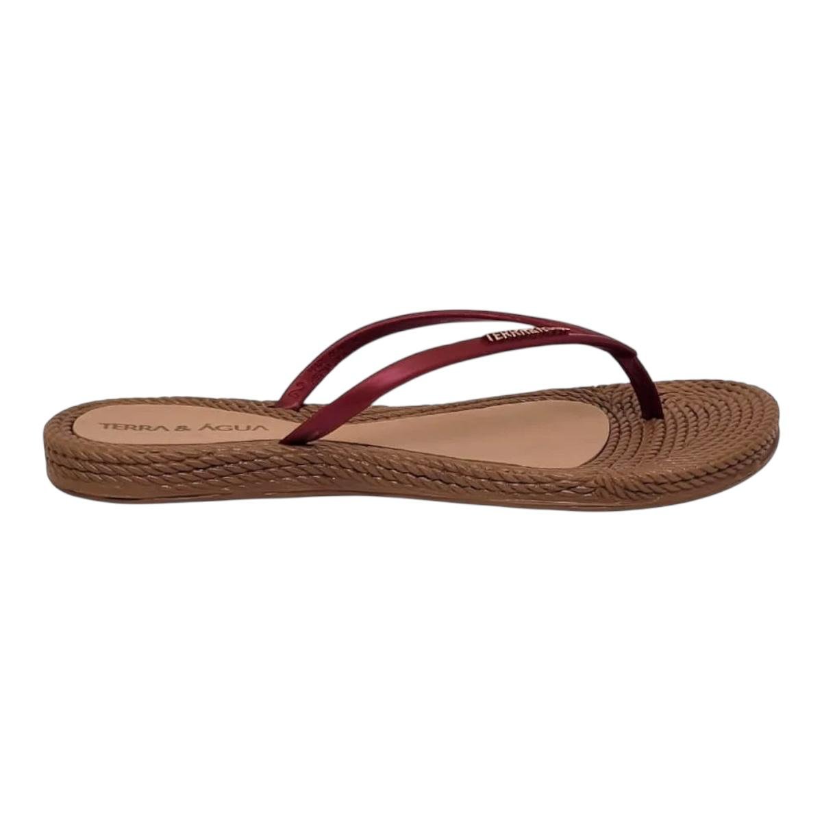 CHINELO TERRA & AGUA FEMININO RASTEIRO CASUAL 260902 VERMELHO