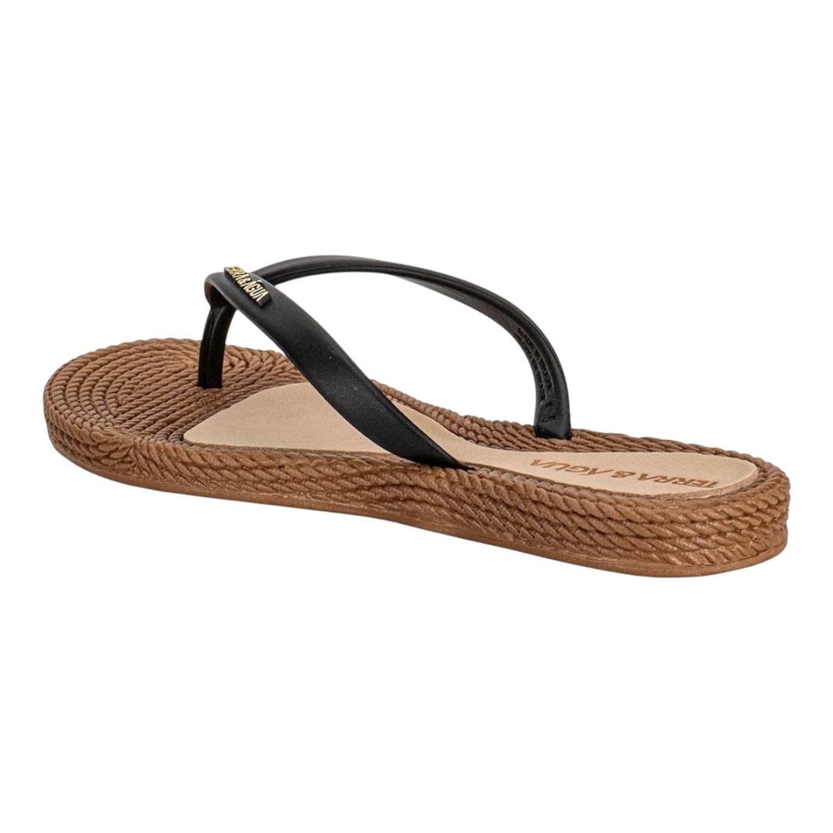 CHINELO TERRA & AGUA FEMININO RASTEIRO CASUAL 260902 PRETO Marrom 5