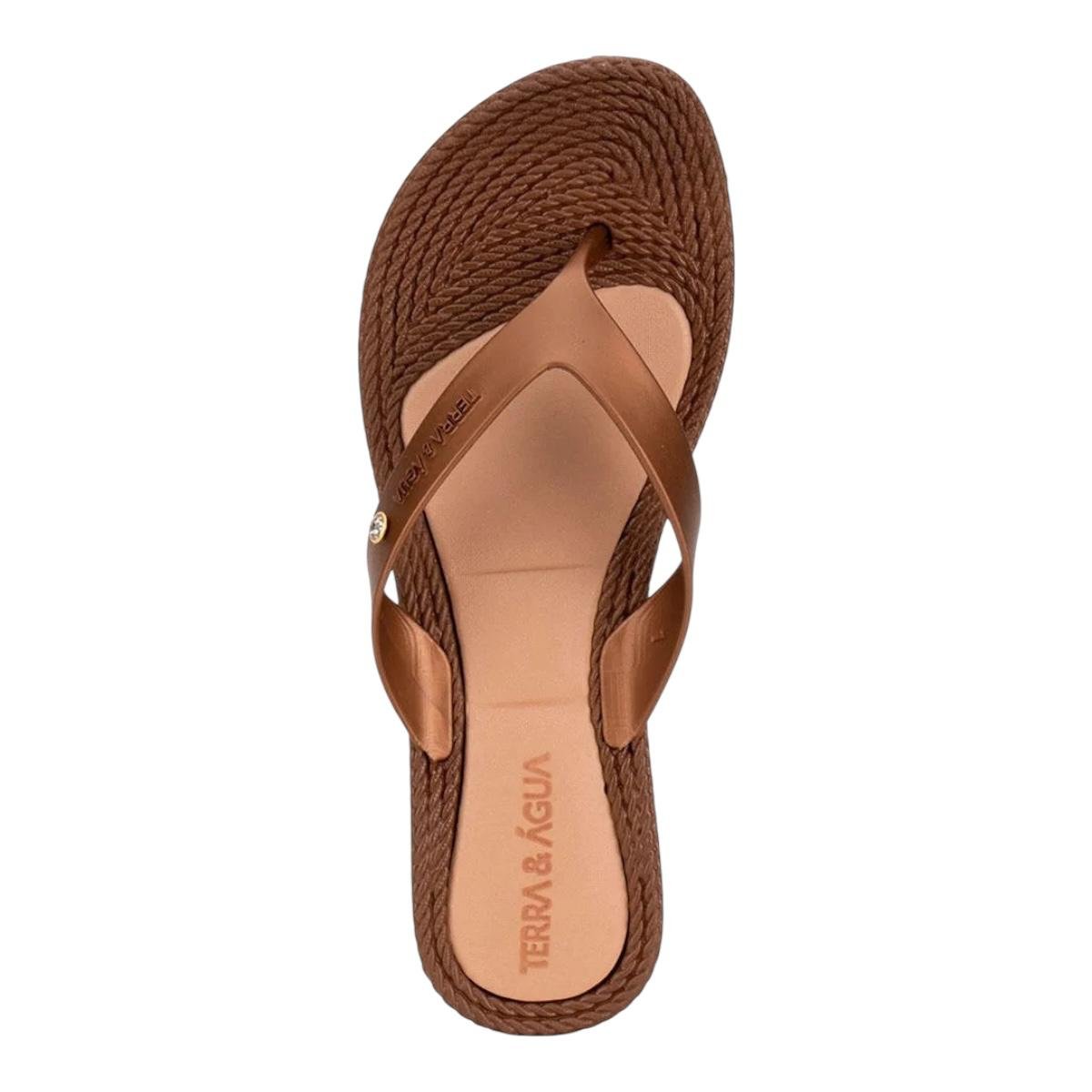 TAMANCO TERRA &amp; AGUA FEMININO FLAT CASUAL 210012 MARROM Marrom 3