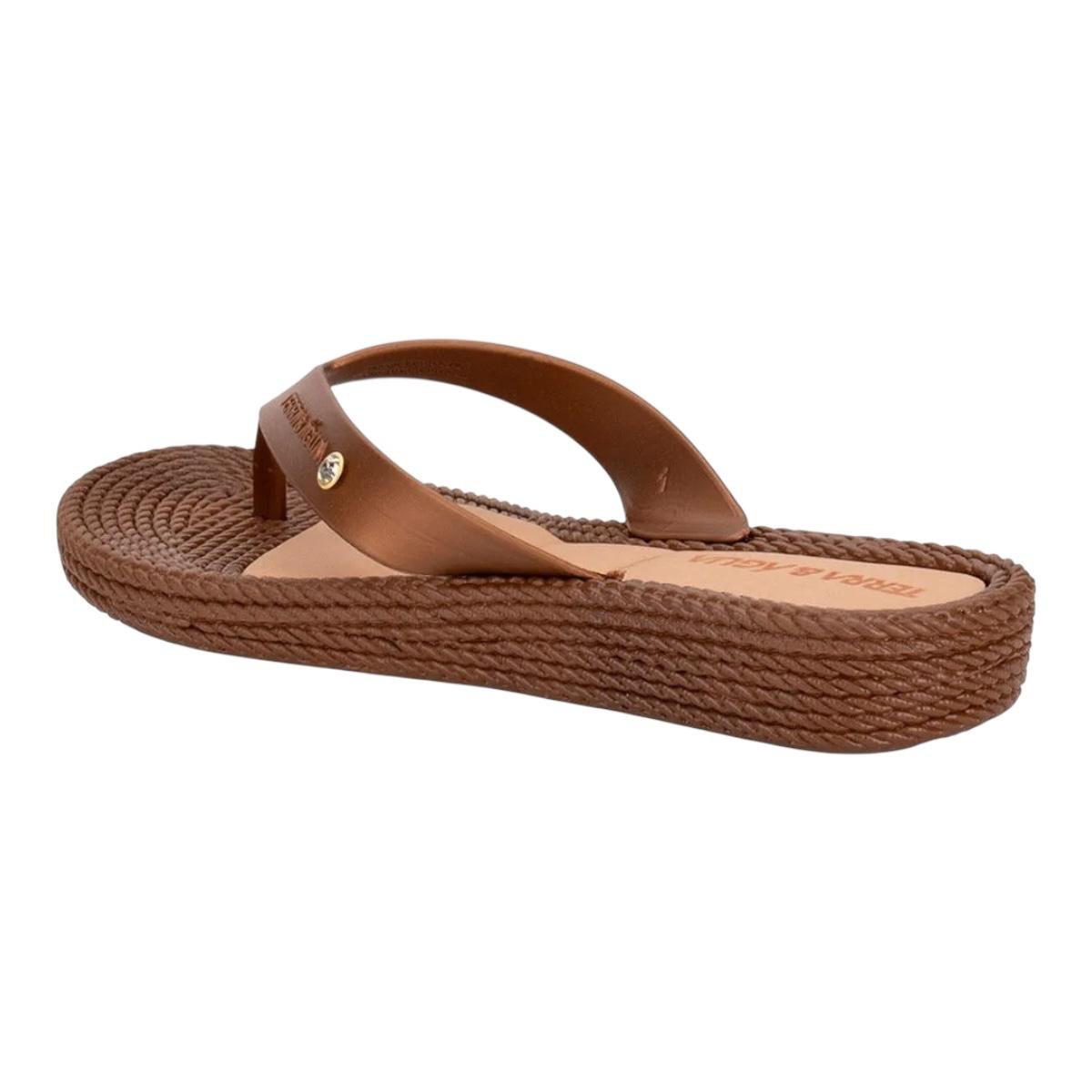 TAMANCO TERRA &amp; AGUA FEMININO FLAT CASUAL 210012 MARROM Marrom 5