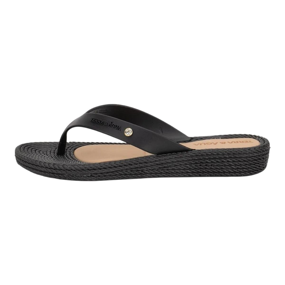 TAMANCO TERRA & AGUA FEMININO FLAT CASUAL 210012 PRETO