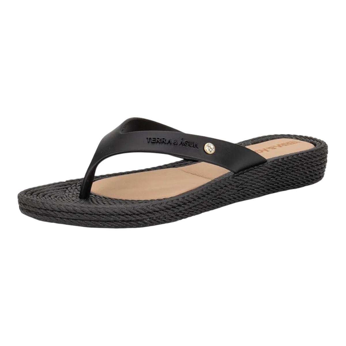 TAMANCO TERRA &amp; AGUA FEMININO FLAT CASUAL 210012 PRETO Preto 2