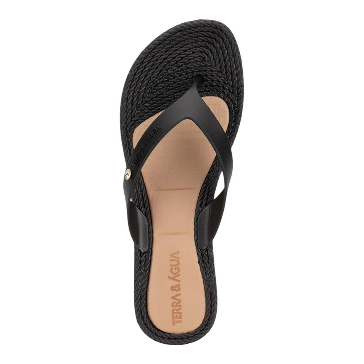 TAMANCO TERRA &amp; AGUA FEMININO FLAT CASUAL 210012 PRETO Preto 3