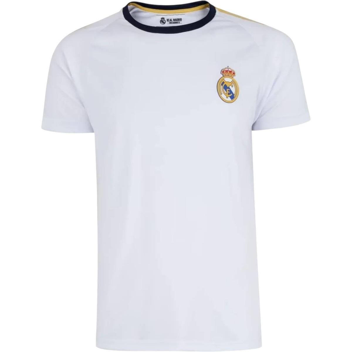 CAMISETA BALBOA MASCULINO CASUAL DRY FIT REAL MADRID I14731RM BRANCO