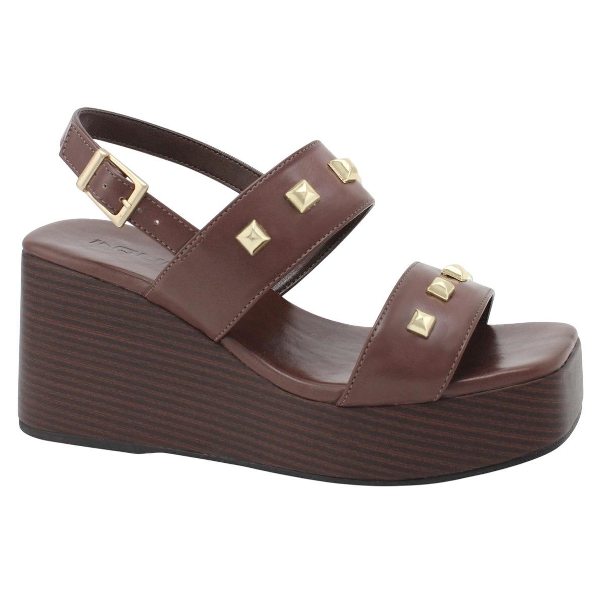 SANDALIA QUIZ FEMININA PLATAFORMA CASUAL 69-1869-23 MARROM