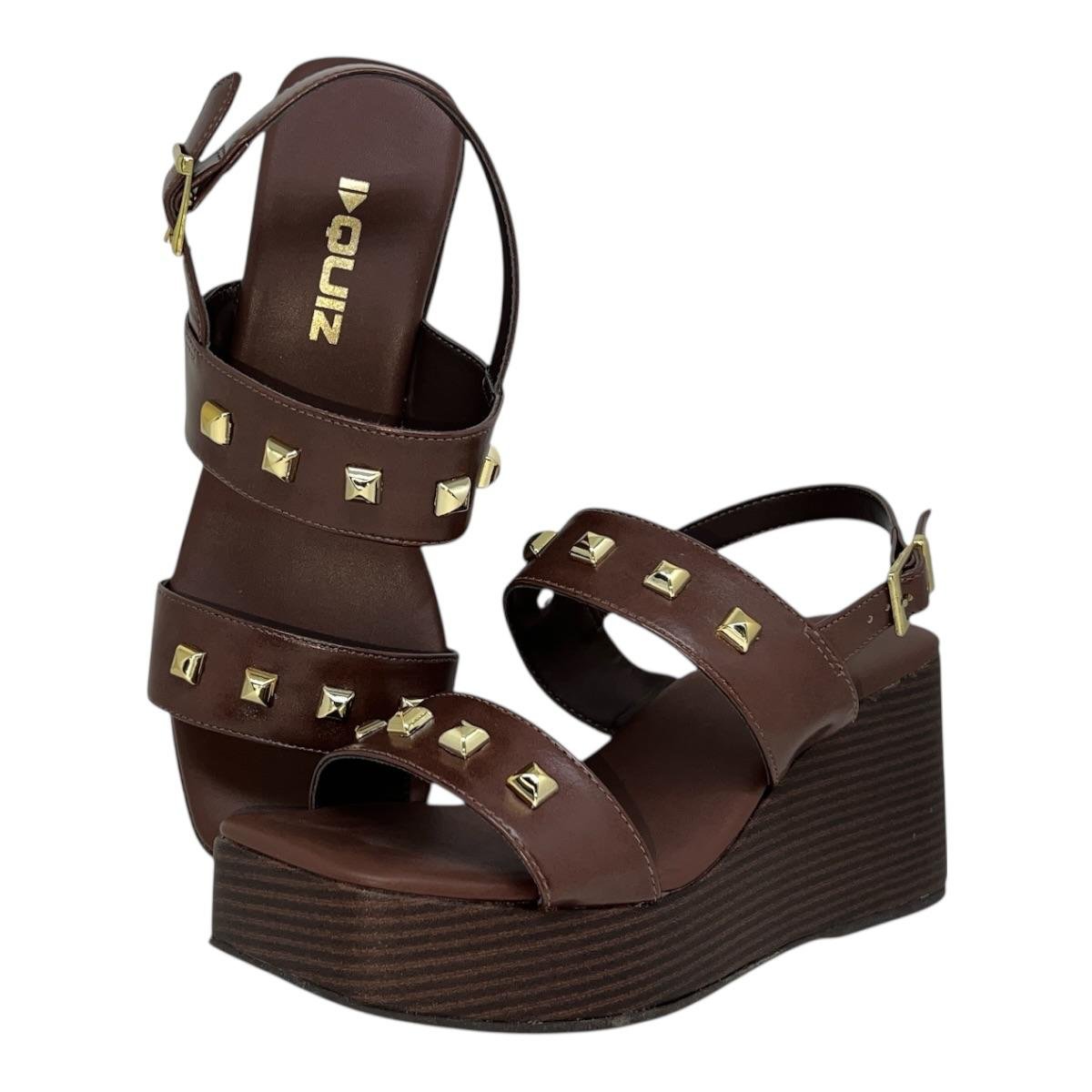 SANDALIA QUIZ FEMININA PLATAFORMA CASUAL 69-1869-23 MARROM Marrom 3