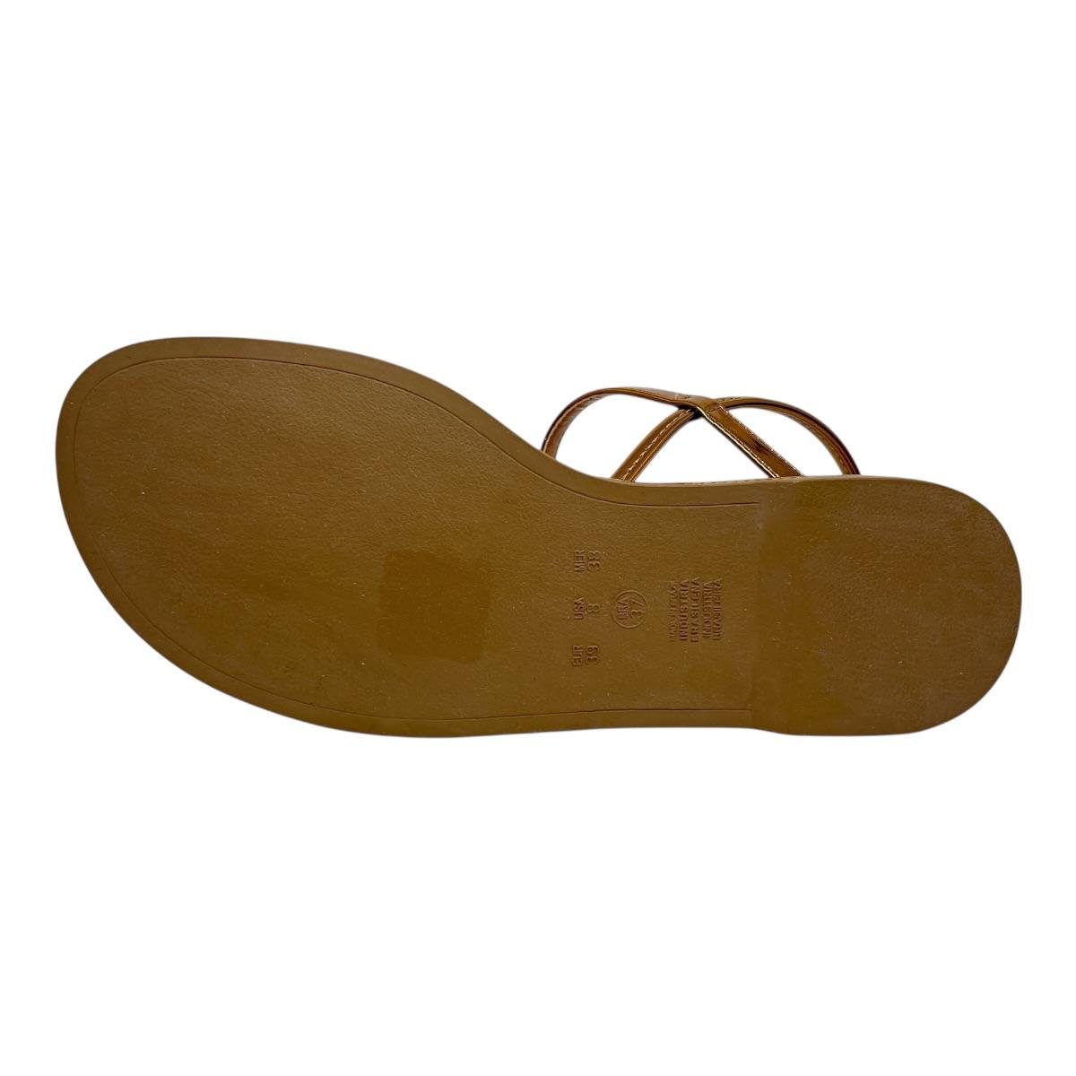 SANDALIA QUIZ FEMININA RASTEIRA CASUAL 69-1931-65 OURO Dourado 4