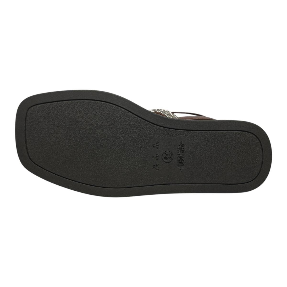 SANDALIA QUIZ FEMININA RASTEIRA CASUAL 69-1483-03 MARROM Marrom 3