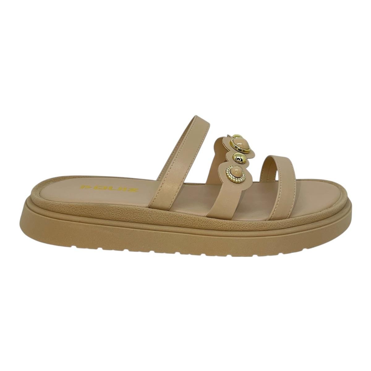TAMANCO QUIZ FEMININO FLATFORM CASUAL 69-1581-27 BEGE